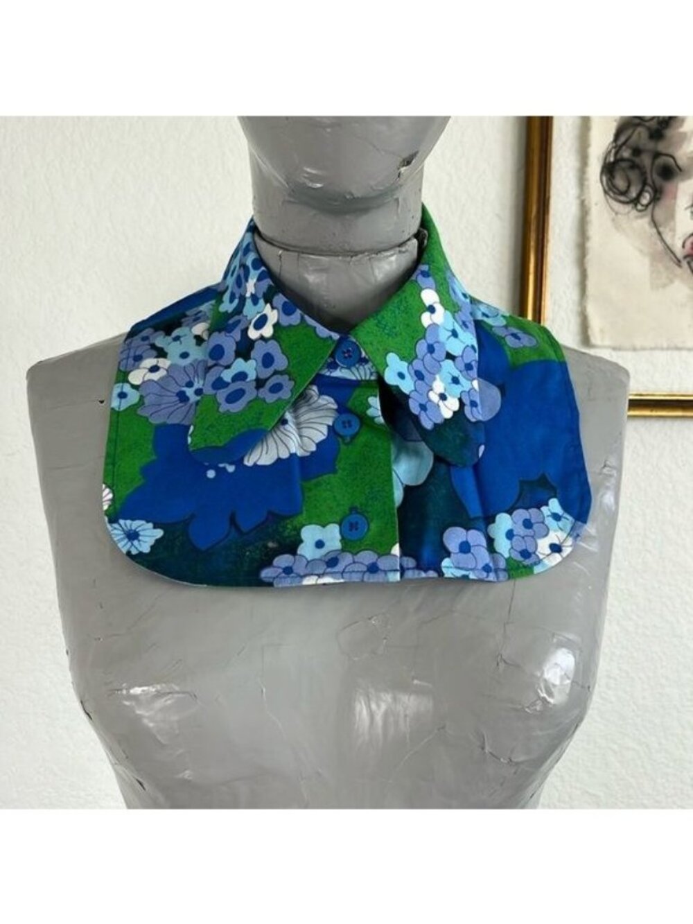 Carven Floral Collar Point Placket Under Shirt